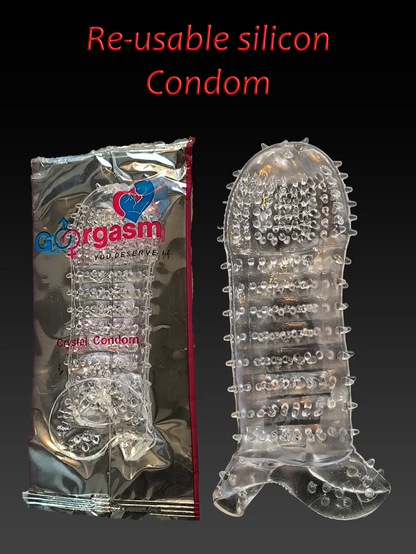 Soft Silicone Condoms - Spike Reusable Condoms - Washable Condoms